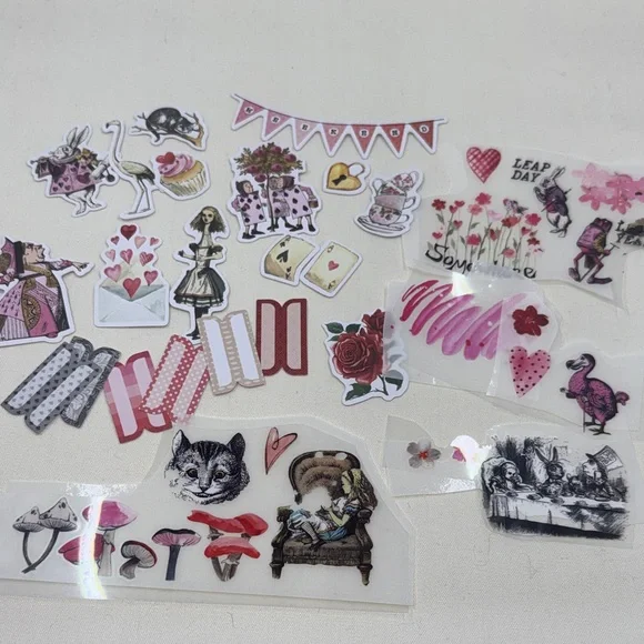 Cocoa Daisy Feb Stationary Monthly Kit Alice Wonderland Theme *used - Picture 4 of 4